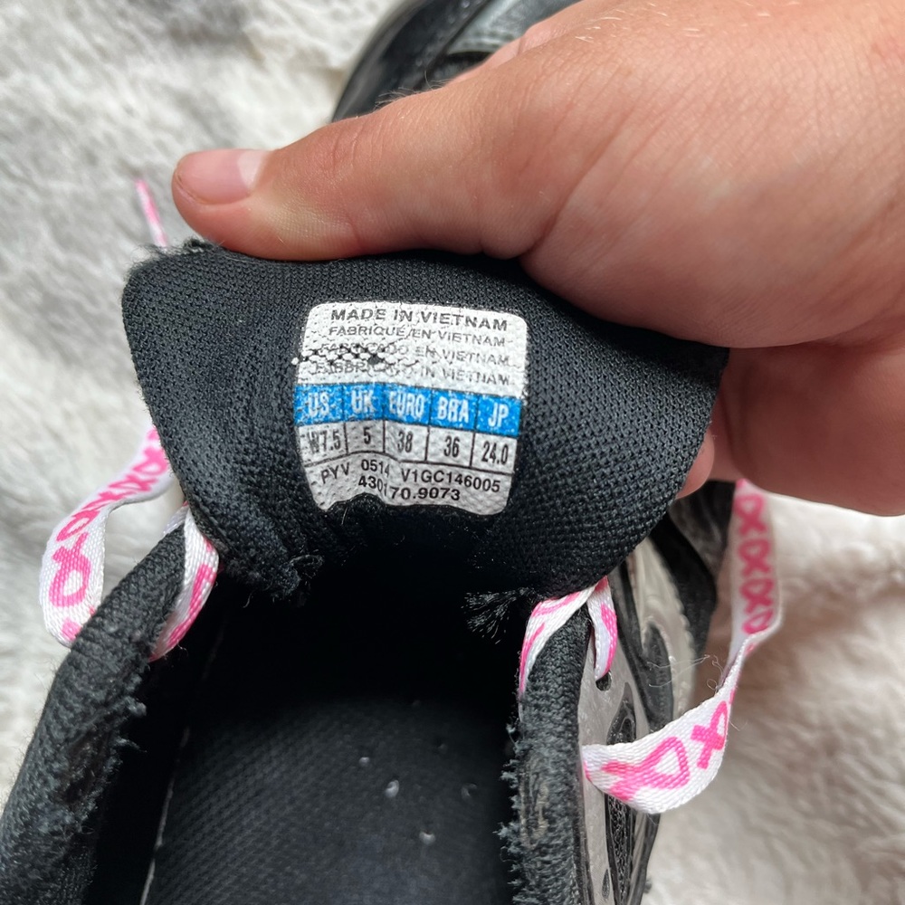 Fairly worn volleyball shoes